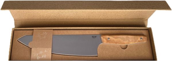 MKM Prima Gyuto 8" Chef's Knife Olive Wood Full Tang Italian