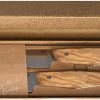 MKM Prima Steak Knife Set Olive Wood X50CrMoV15 Italy