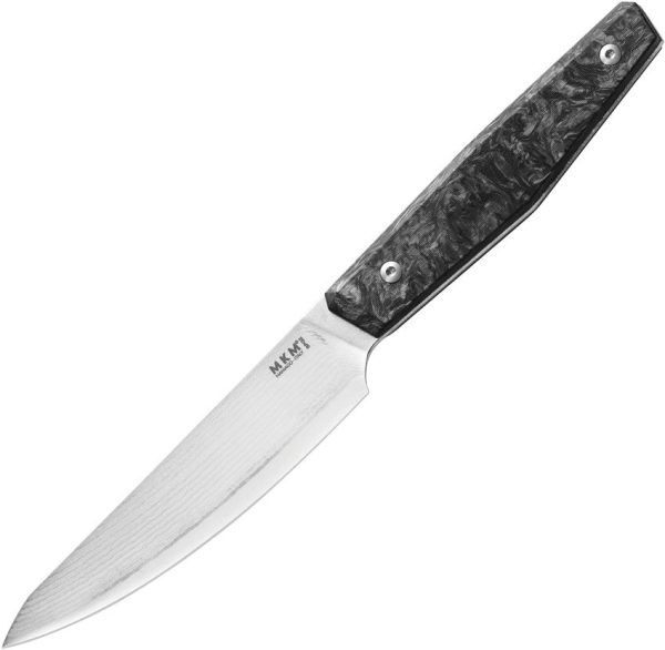 MKM-Maniago Prima Steak Knife - Damascus Dark Matter