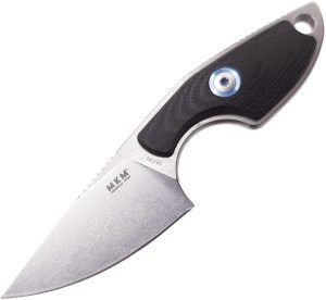 MKM Mikro 1 Fixed Blade M390 Stainless Black G10 Neck Knife