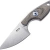 MKM-Maniago Mikro 1 Fixed Blade - Green Micarta
