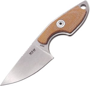 MKM Mikro 1 Fixed Blade M390 Stainless Micarta Neck Knife