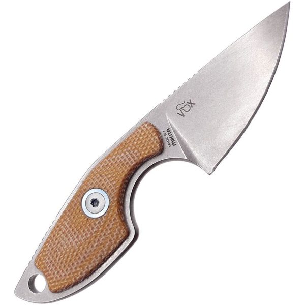 MKM Mikro 1 Fixed Blade M390 Stainless Micarta Neck Knife