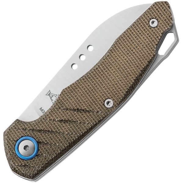 MKM-Maniago Knife Makers Root Slip Joint Green Micarta