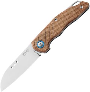 MKM-Maniago Root Slip Joint Folding Knife Natural Micarta M390