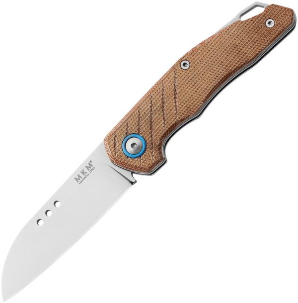 MKM-Maniago Root Slip Joint Folding Knife Natural Micarta M390