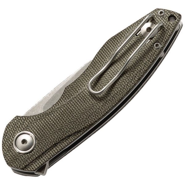 MKM Timavo Viper Green Linerlock - M390 Stonewash