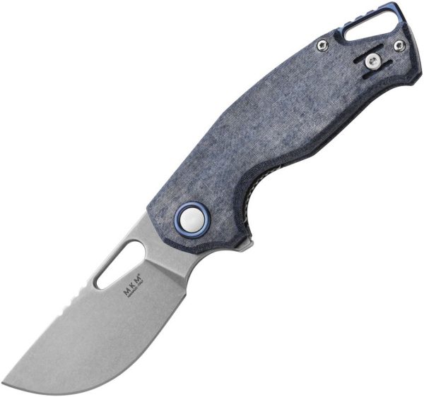 MKM Vincent Linerlock Denim Folding Knife CPM MagnaCut