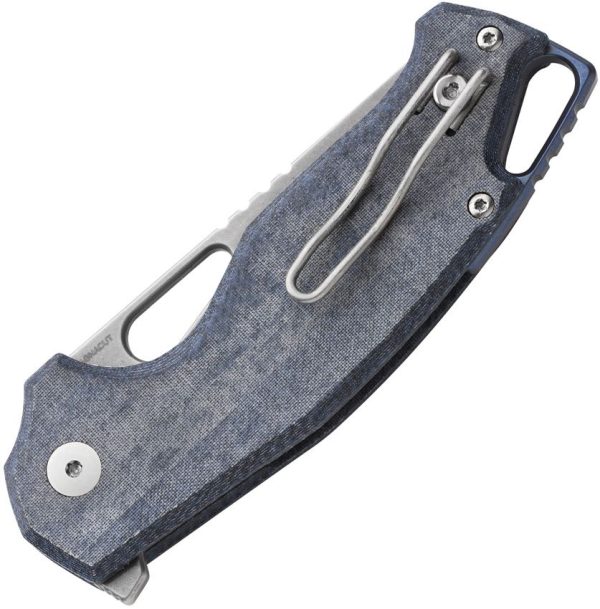 MKM Vincent Linerlock Denim Folding Knife CPM MagnaCut