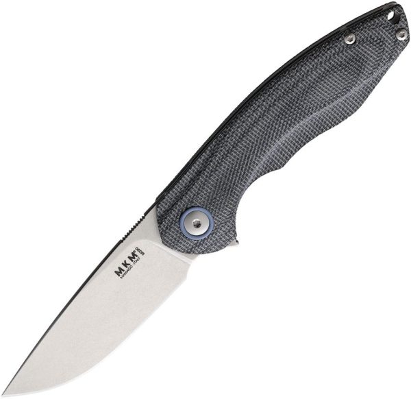 MKM Timavo Black Linerlock - M390 Stonewash