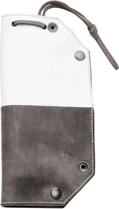 MKM Maniago Foldable Valet Tray Gray White Leather Italy