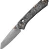 MKM Yipper Crossbar Lock Damascus Carbon Fiber