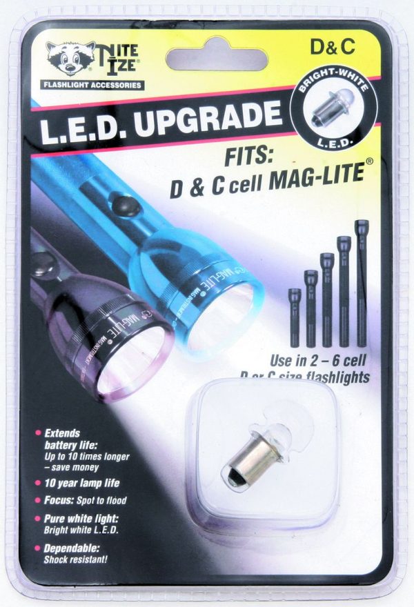 Nite Ize LED Upgrade - D and C Cell Maglite Conversion