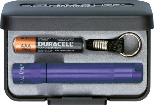 Mag-Lite Solitaire AAA Flashlight - Purple Aluminum
