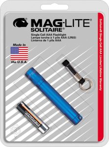 Mag-Lite Solitaire AAA Flashlight - Blue Aluminum