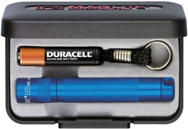 Mag-Lite Solitaire LED Blue Keychain Flashlight