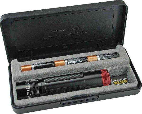 Mag-Lite XL50 LED Flashlight Red 114 Lumens Tactical