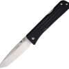 Main Street Route 66 Lockback Tanto Folding Knife S45VN Black
