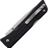 Main Street Route 66 Lockback Tanto Folding Knife S45VN Black