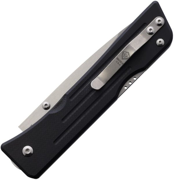 Main Street Route 66 Lockback Tanto Folding Knife S45VN Black