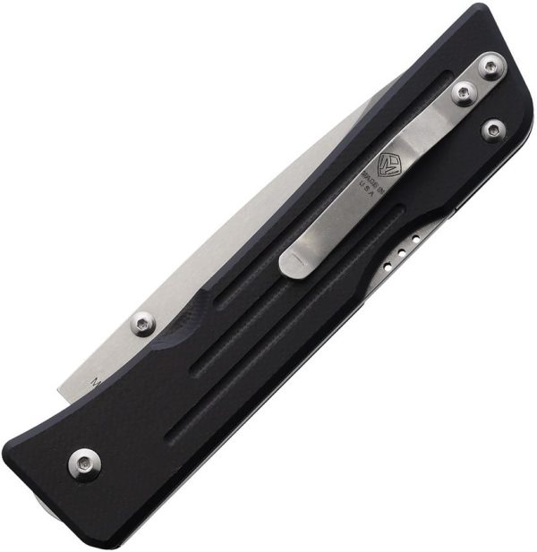 Main Street Route 66 Lockback S45VN Folding Knife Black G10