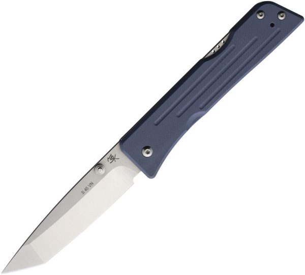 Main Street Route 66 Lockback Denim Tanto Folding Knife S45VN