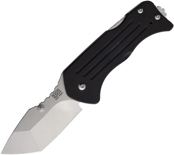 Main Street Lombard Lockback Tanto Folding Knife S45VN Black