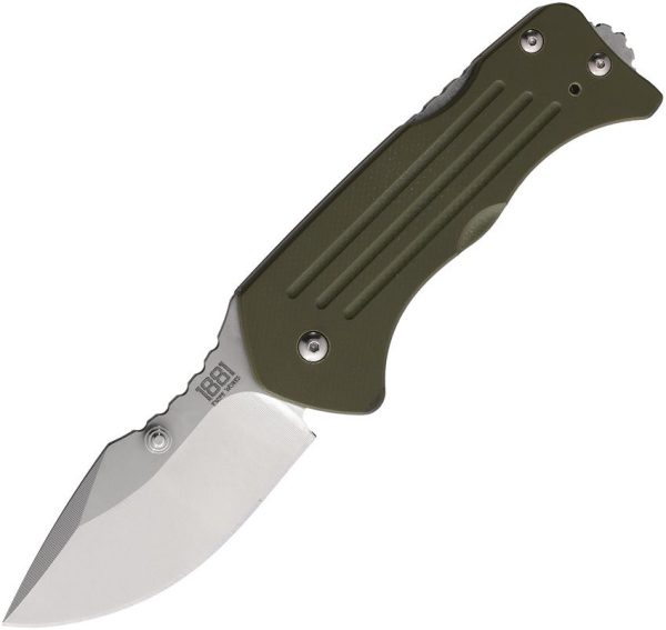 Main Street Lombard Lockback S45VN OD Green Folding Knife