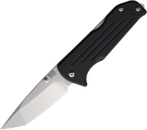 Main Street Bourbon Lockback Black Tanto Folding Knife S45VN