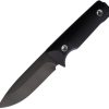 Main Street San Fixed Blade Black 4" 1095 Carbon Steel Knife