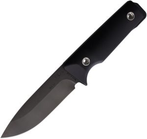 Main Street San Fixed Blade Black 4" 1095 Carbon Steel Knife