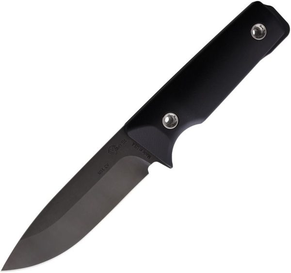 Main Street San Fixed Blade Black 4" 1095 Carbon Steel Knife