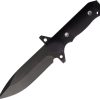 Main Street AIO 2 Fixed Blade Knife 1095 Steel Black G10