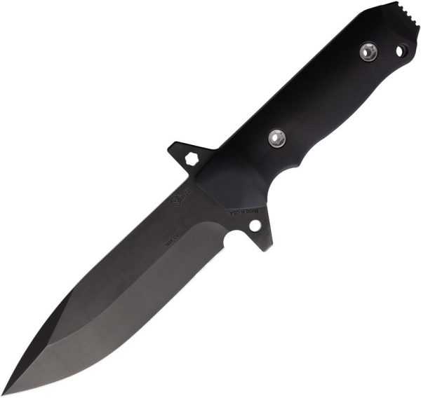Main Street AIO 2 Fixed Blade Knife 1095 Steel Black G10