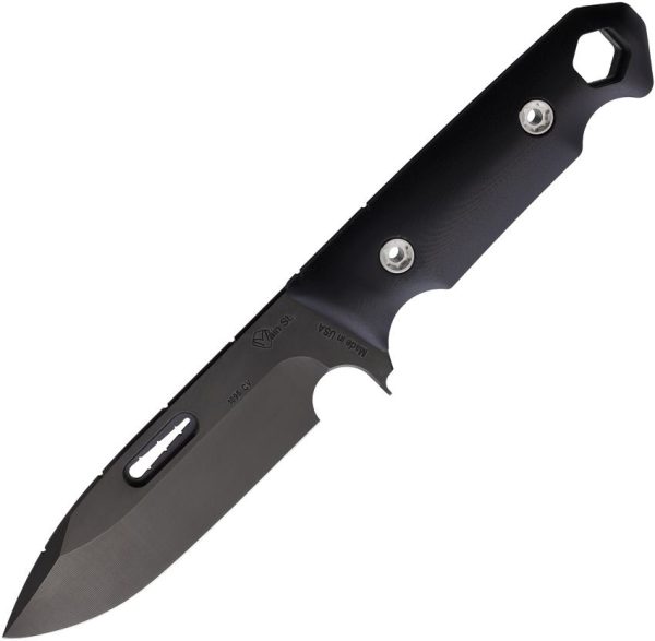 Main Street STA Sniper Fixed Blade Knife 1095 Carbon Steel Black