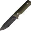 Main Street San Fixed Blade 4" 1095 Steel OD Green G10