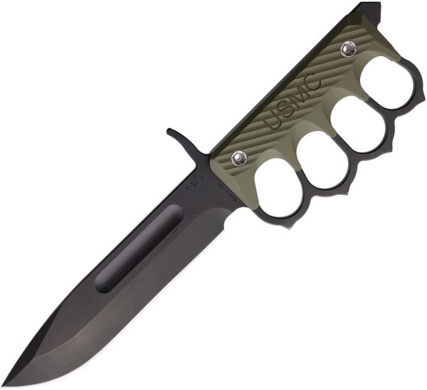Main Street US 2024 Fixed Blade 1095 Carbon Steel OD Green G10