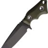 Main Street Micro Tanto Fixed Blade OD Green G10 1095 Steel