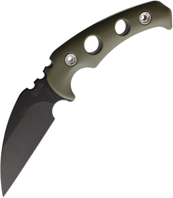 Main Street Fighting Utility Fixed Blade 1095 Carbon Steel OD Green