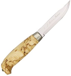Marttiini Lynx 121 Fixed Blade Knife Stainless Steel Birch Handle