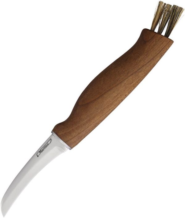 Marttiini Mushroom Knife Birch Wood Fixed Blade Stainless Steel