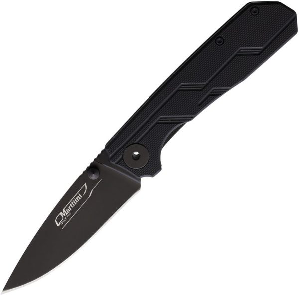 Marttiini B440 Linerlock Folding Knife - Black G10