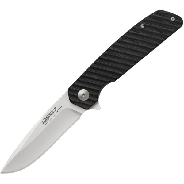 MN970210_add_01.jpg Marttiini MEF8 Linerlock Folding Knife 3.5" Stainless Blade Black G10