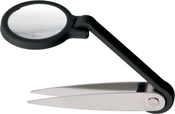 Miracle Point Magnifying Tweezers - 5x Power Stainless