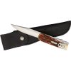 Marbles Folding Bowie 4" Stainless Blade Brown Bone Handle
