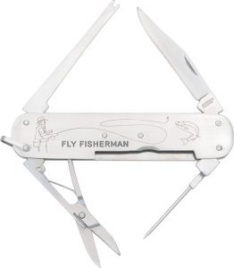 MR168.jpg Marbles Fly Fisherman Folding Knife 3.88" Stainless w/ Tools