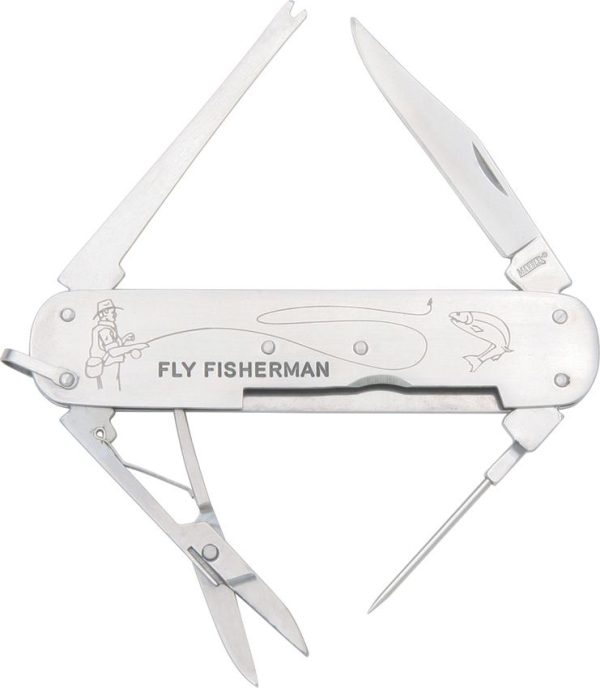 Marbles Fly Fisherman Folding Knife 3.88" Stainless w/ Tools