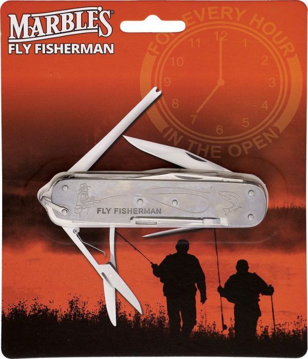 Marbles Fly Fisherman Stainless Multi-Tool Pocket Knife