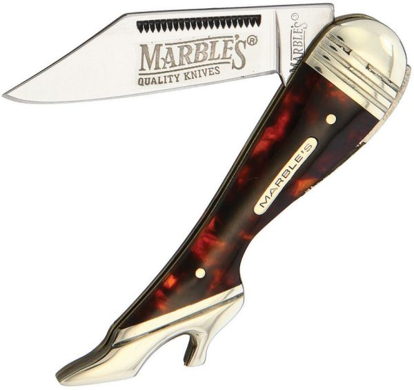 MR208.jpg Marbles Small Leg Folding Knife Tortoise Shell Handle 3.25"