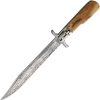 Marbles Folding Bowie 7.25" Stainless Blade White Bone Handle w/ Sheath